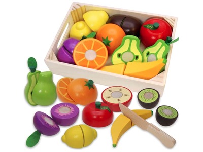 Juguete educativos para cortar fruta y verdura. Airlab.