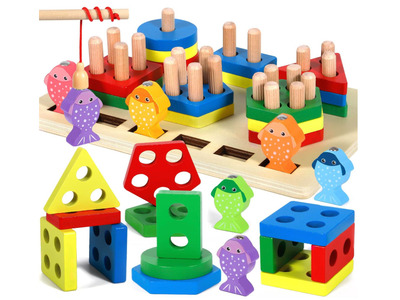 Jueguete educativo para apilar y encajar. Purpledi.